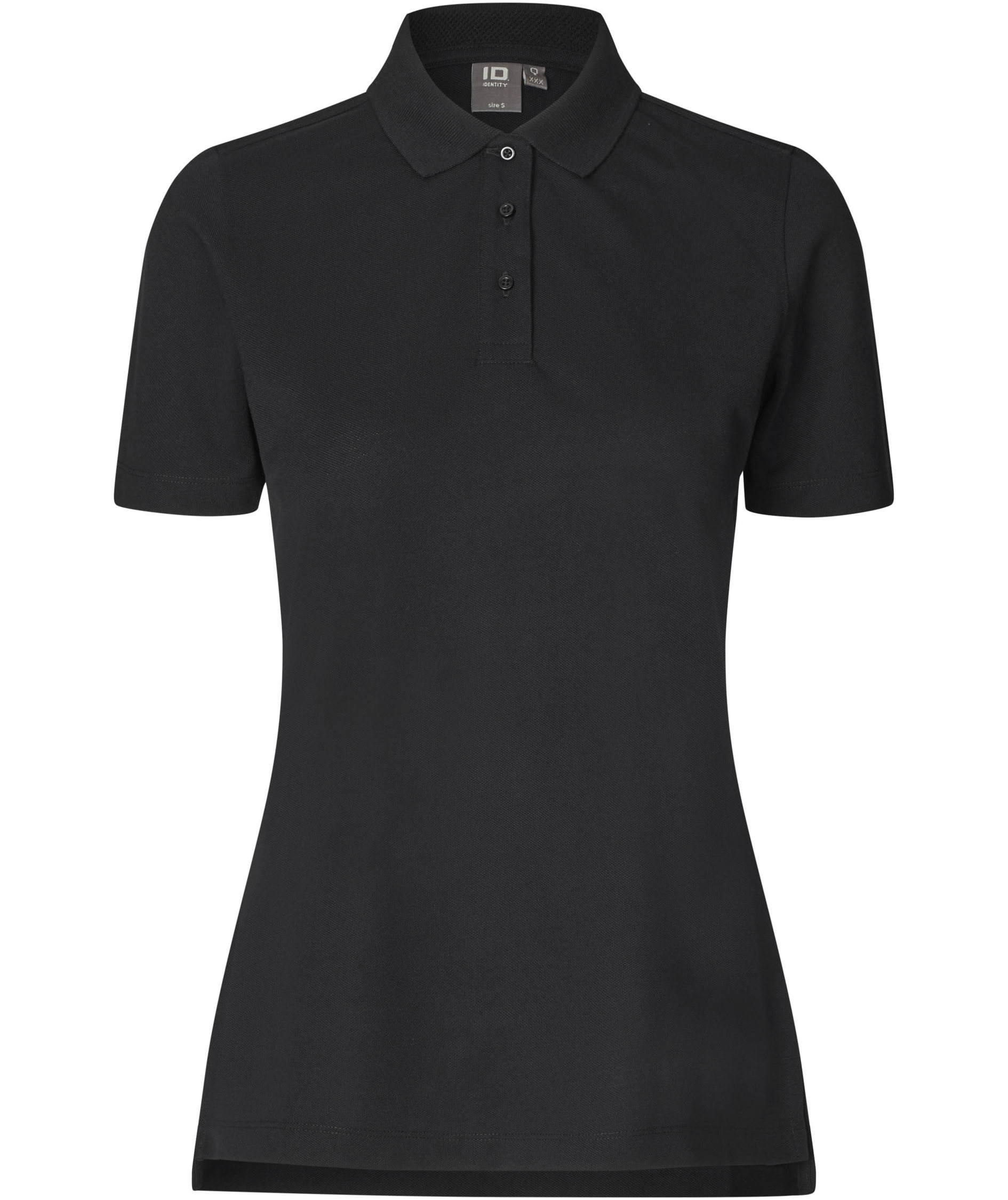ID Ease Damen Poloshirt, Schwarz, Schwarz, swatch