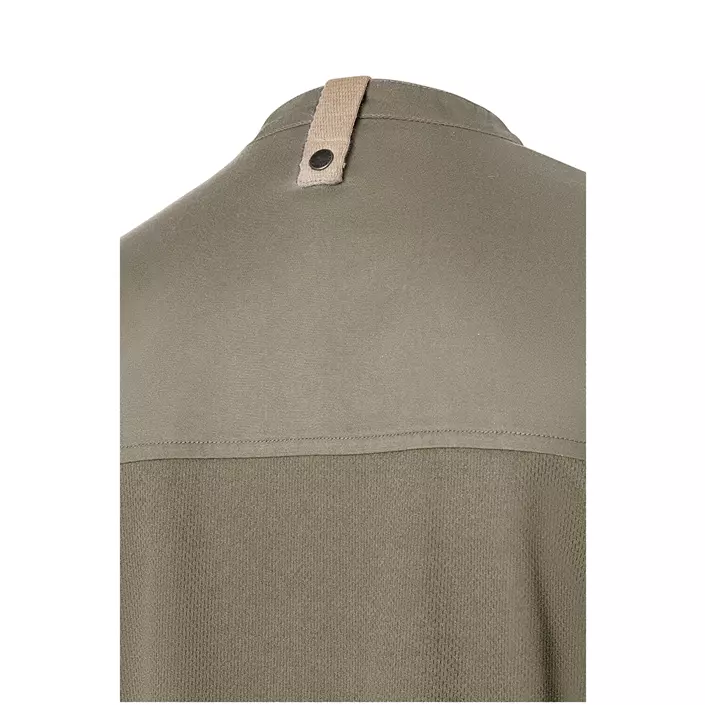 Karlowsky Green-Generation kortærmet dame kokkejakke, sage, large image number 5