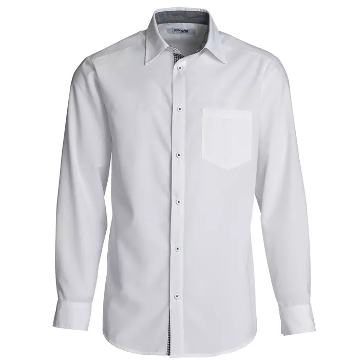 Kentaur Modern fit skjorte med kontrast, Hvit, large image number 0