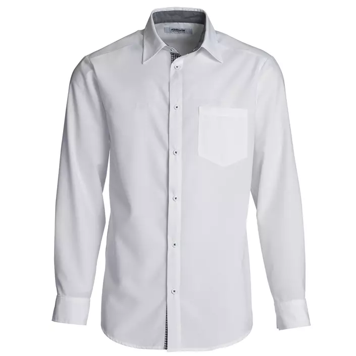Kentaur Modern fit skjorta med kontrast, Vit, large image number 0