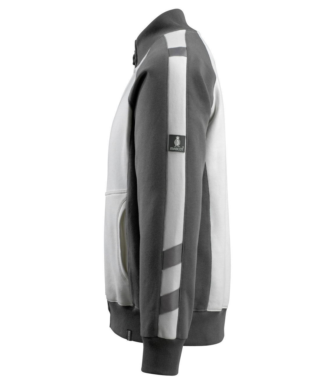 Mascot Unique Amberg Work sweatshirt, White/Dark Antracit, large image number 1