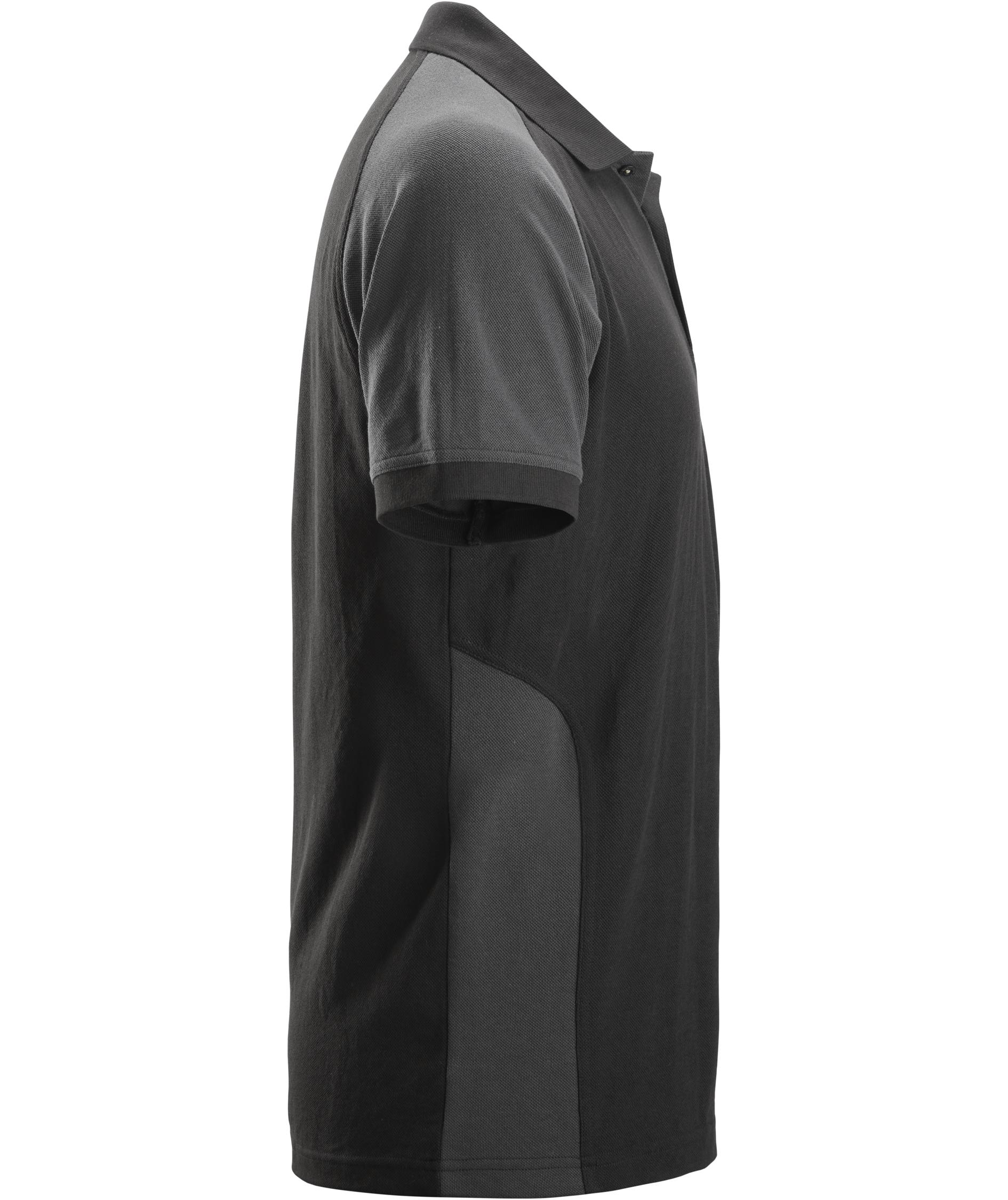 Snickers Poloshirt 2750, Black/Steel Grey, large image number 2