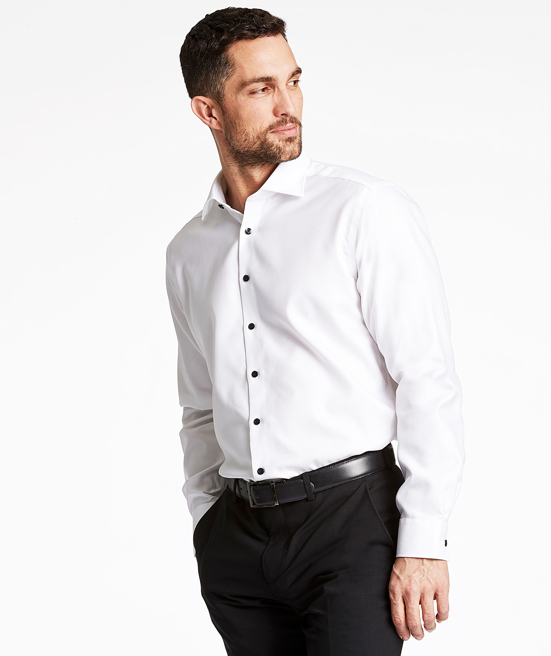 Lindbergh 1927 Signature Modern fit skjorte, Hvid, large image number 1