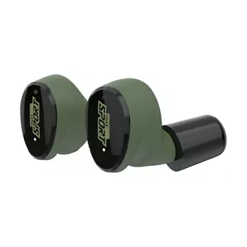 ISOtunes Free Sport Calibre Bluetooth-hörlurar med hörselskydd, Svart/Grön