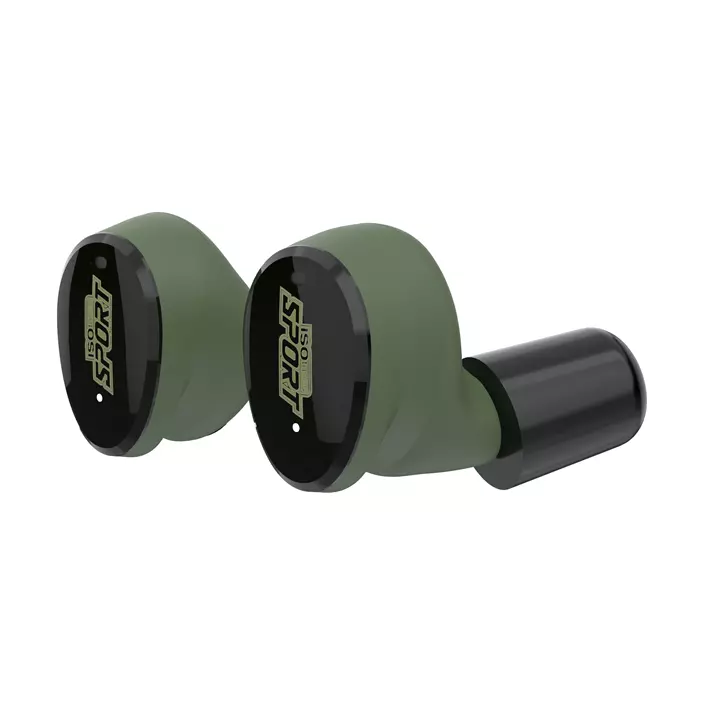 ISOtunes Free Sport Calibre Bluetooth-hörlurar med hörselskydd, Svart/Grön, Svart/Grön, large image number 0