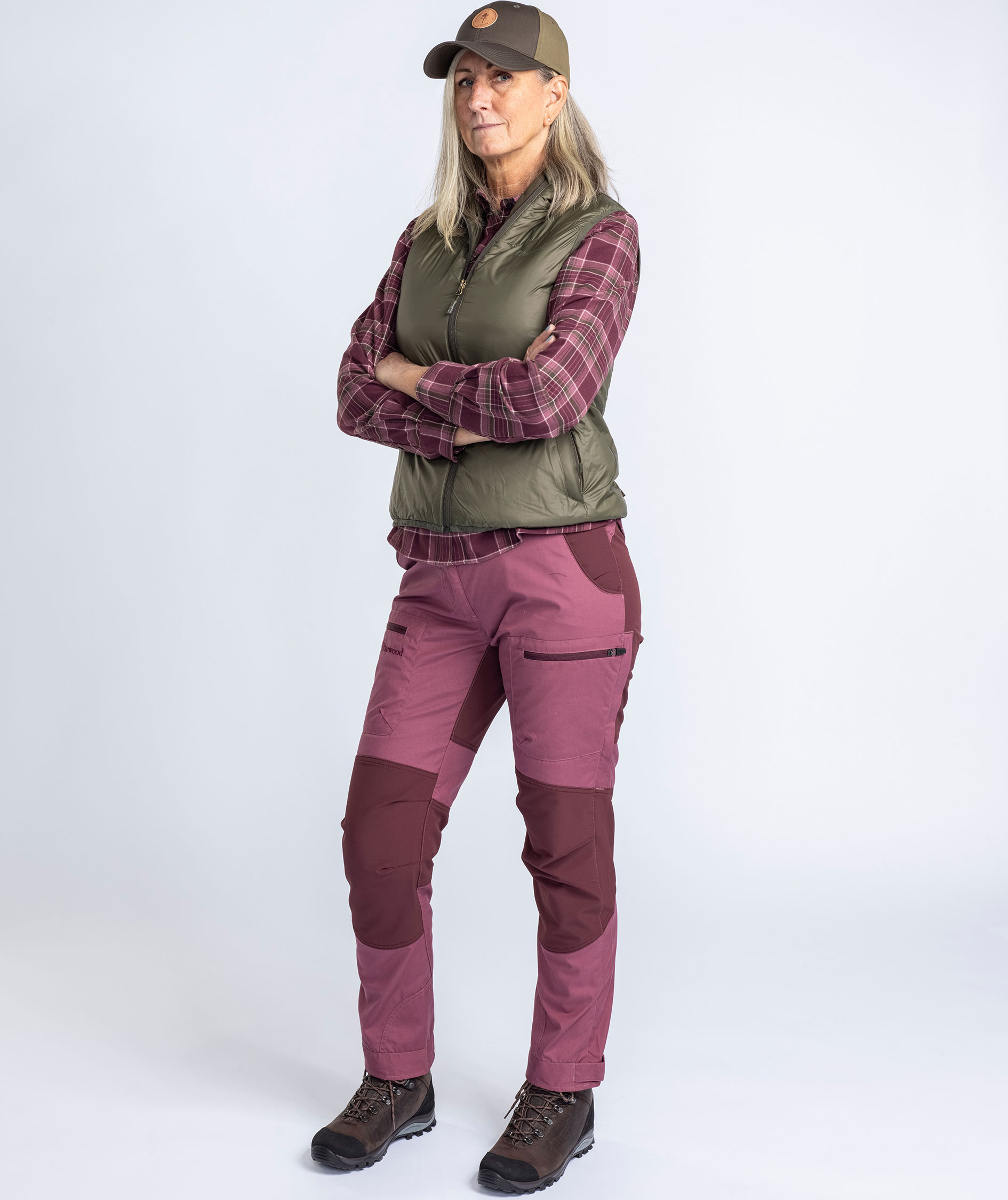 Pinewood Insulation damevest med uld, Moss green, large image number 9