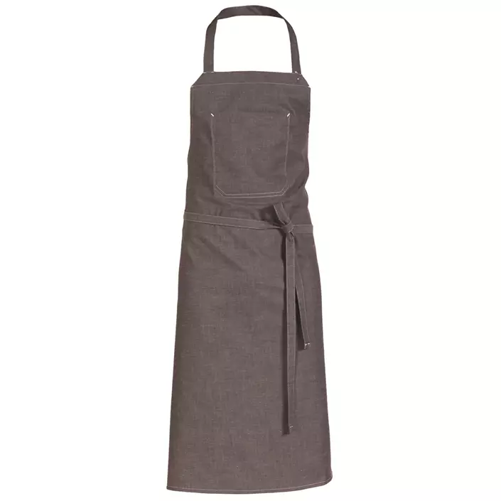 Nybo Workwear bib apron with pocket, Grey, Grey, large image number 0