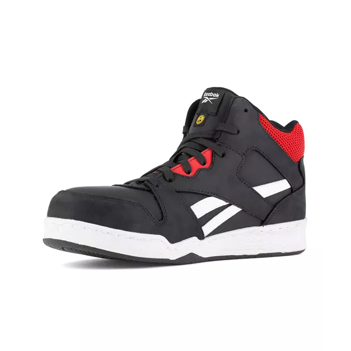 Reebok High Top Safety Sneaker S3, Black/Red, large image number 3