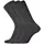 Dovre 3-pak twin sock strømper med uld, Mørk grå melange, Mørk grå melange, swatch