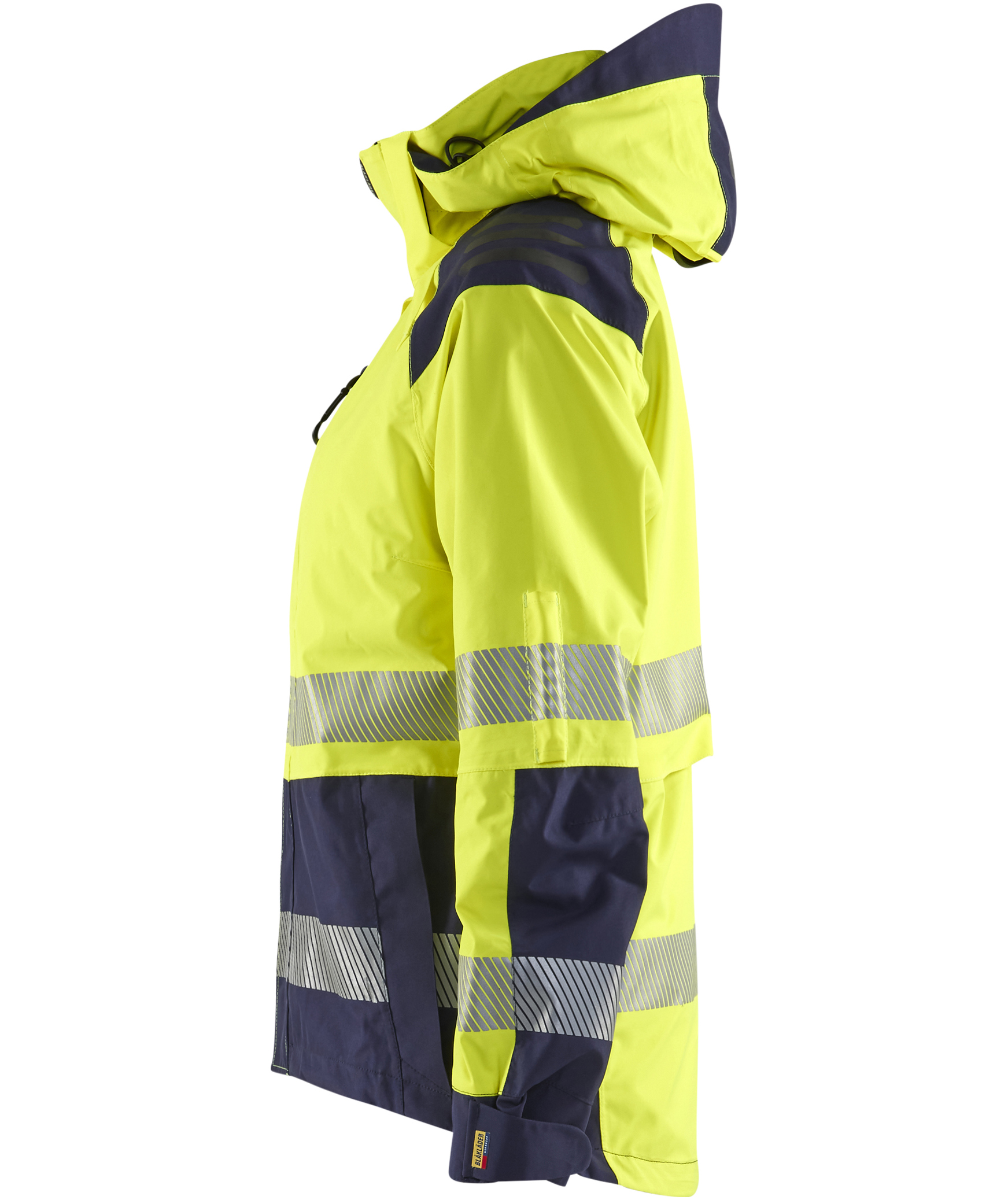 Bl&aring;kl&auml;der Damen Shelljacke, Hi-Vis gelb/marine, large image number 4