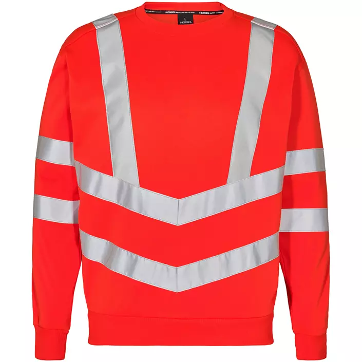 Engel Safety Sweatshirt, Hi-Vis Rot, large image number 0