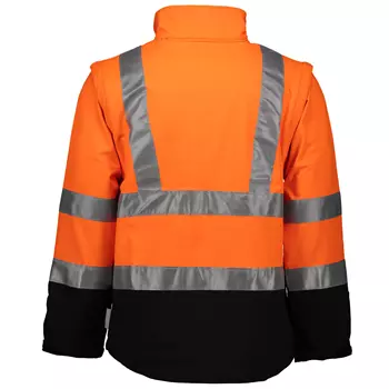 Abeko Minnesota 2-in-1 softshell jacket, Hi-Vis Orange/Black