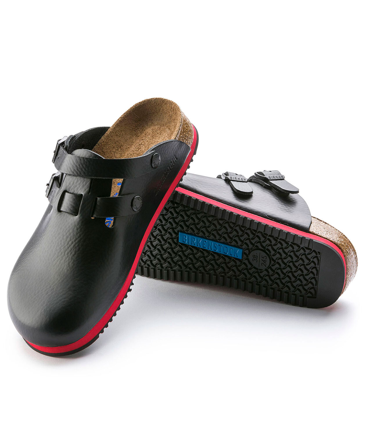 Birkenstock Kay SL Regular Fit Sandalen, Schwarz/Rot, large image number 3