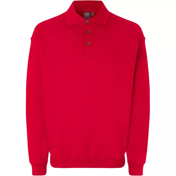 ID Game long-sleeved Polo Sweatshirt, Red, large image number 0
