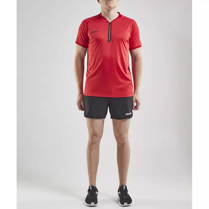 Craft Pro Control Impact polo T-skjorte, Bright red, large image number 4