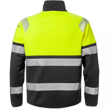 Fristads sweat jacket 4517, Hi-vis Yellow/Black