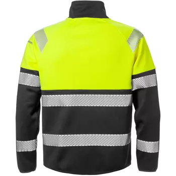 Fristads sweat jacket 4517, Hi-vis Yellow/Black