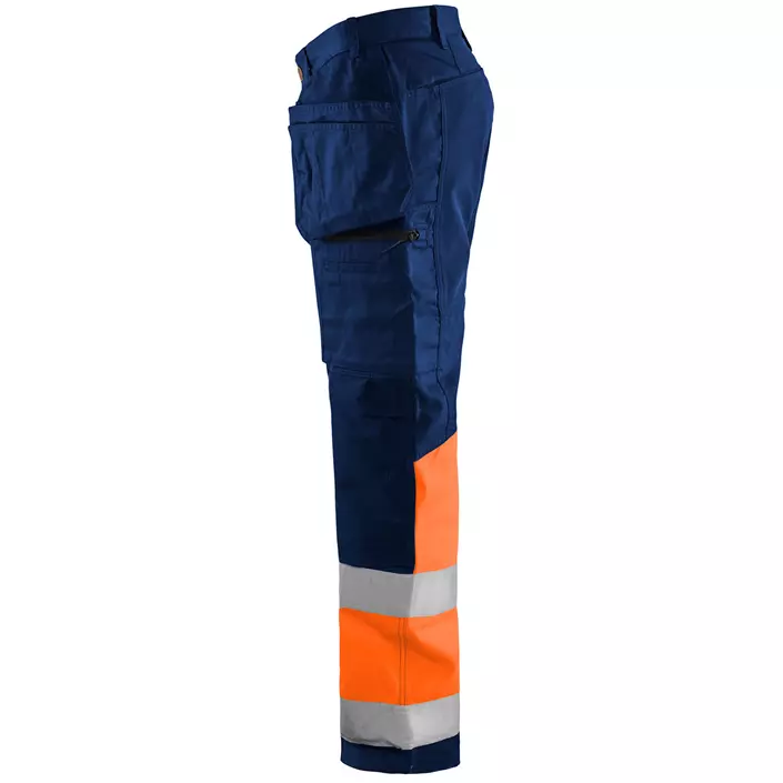 Blåkläder håndverksbukse, Marine/Hi-Vis Oransje, large image number 2