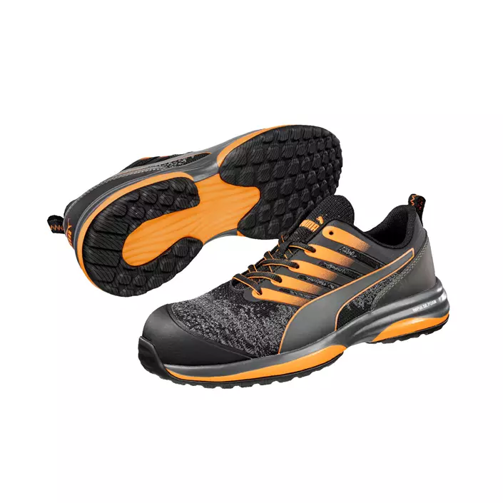 Puma Charge Low safety shoes S1P, Black/Orange, large image number 0