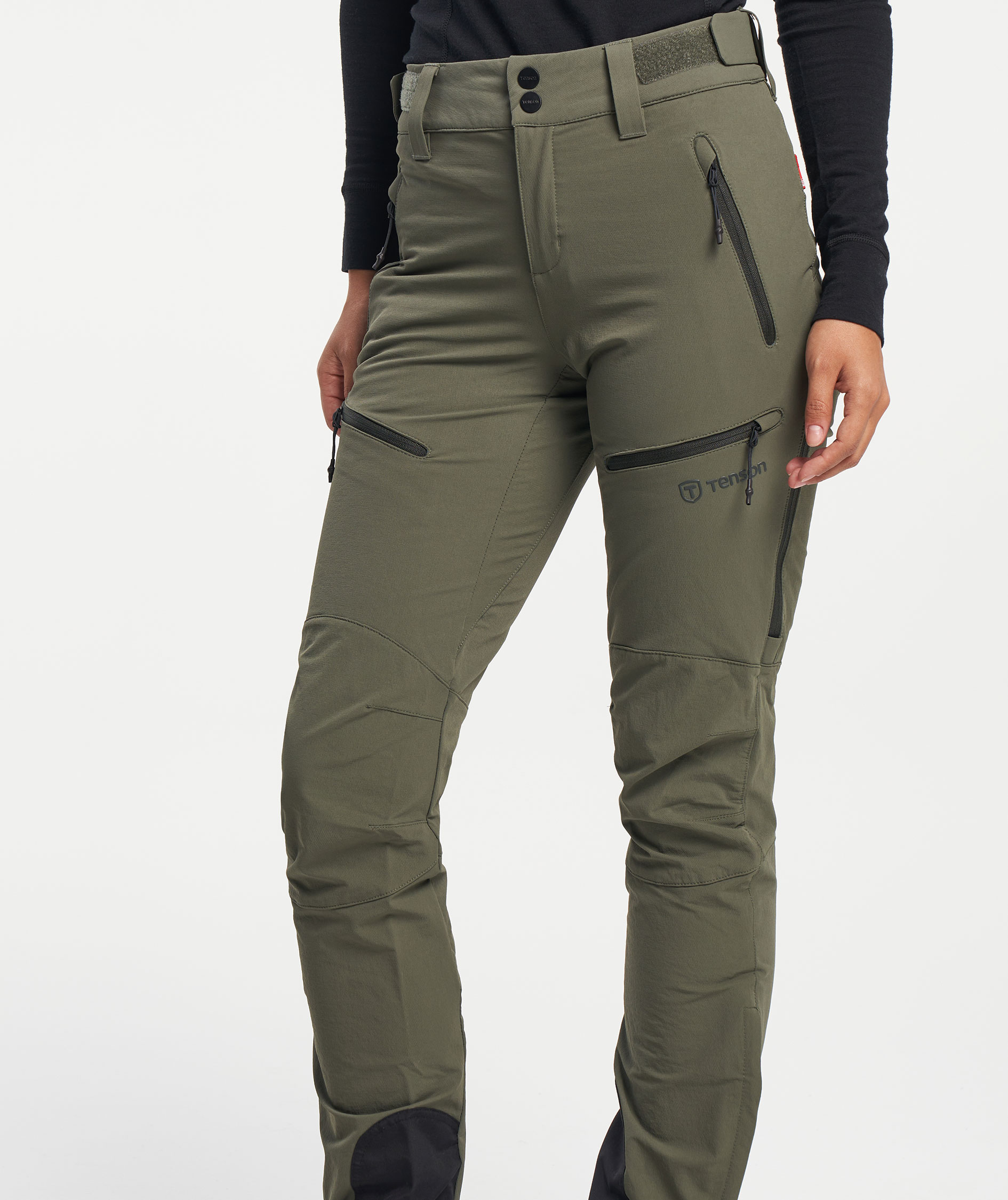 Tenson TXlite Flex women's trousers, Dark Olive, large image number 7