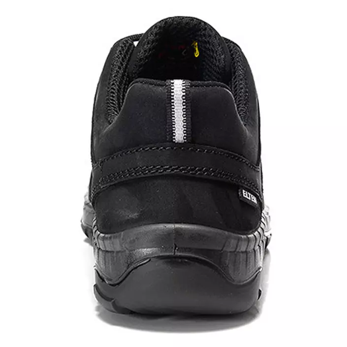 Elten Maddox Black Leather Low work shoes O2, Black, large image number 4