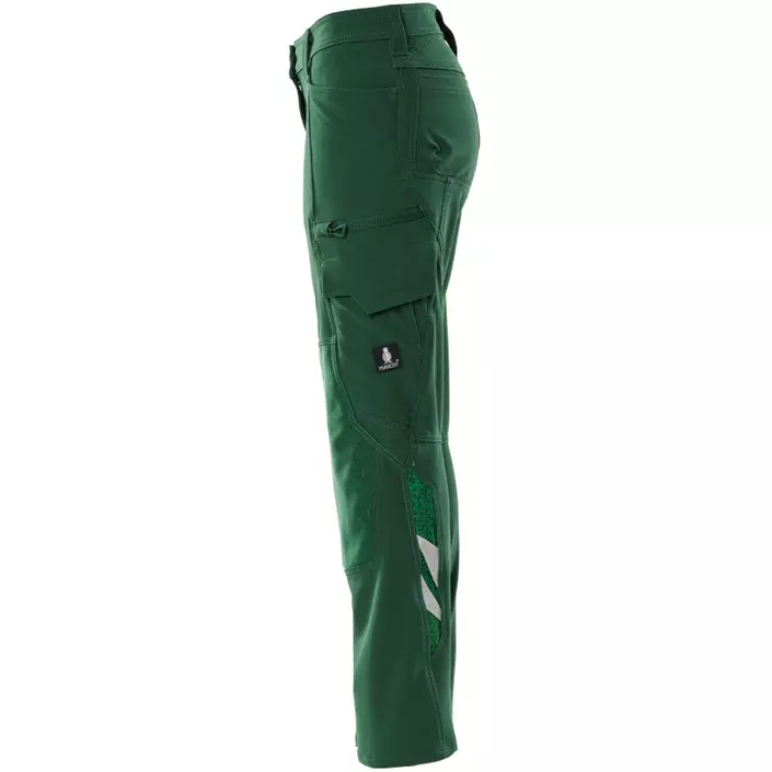 Mascot Accelerate diamond fit women's work trousers full stretch, Green, large image number 2