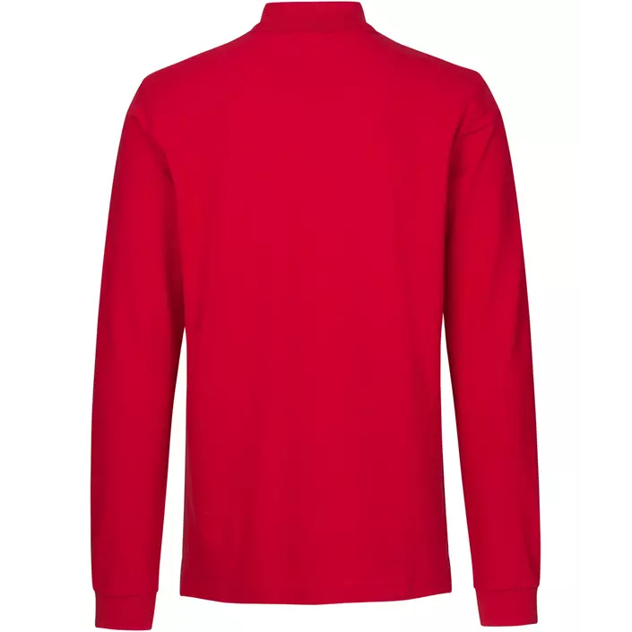 ID long-sleeved polo shirt with stretch, Red, large image number 1