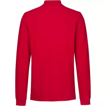 ID langærmet Polo T-shirt med stretch, Rød