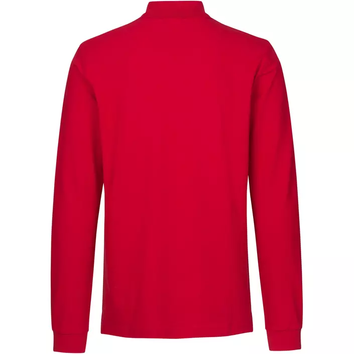ID langærmet Polo T-shirt med stretch, Rød, large image number 1