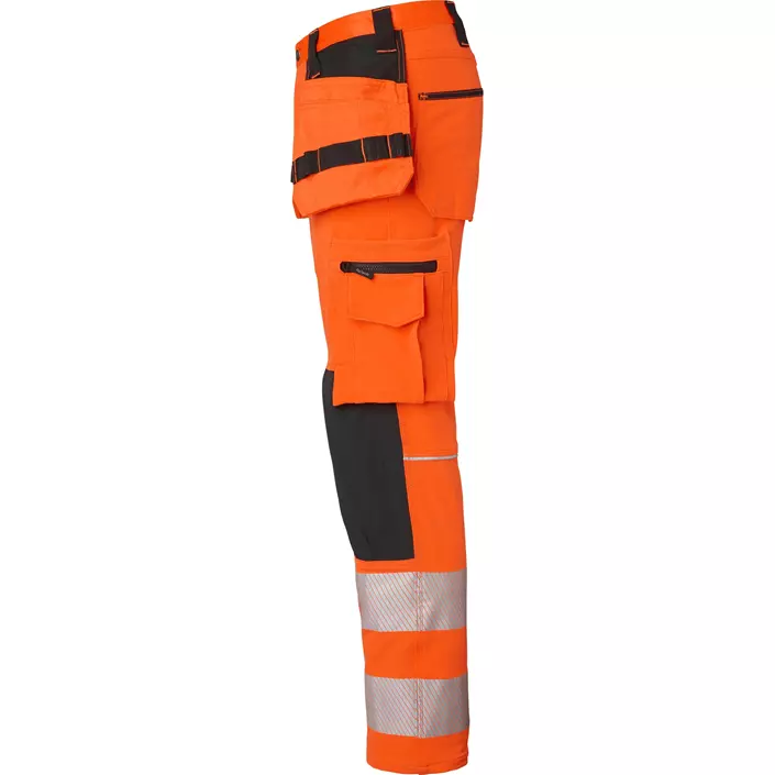 Top Swede craftsman trousers 313 full stretch, Orange/Black, large image number 3