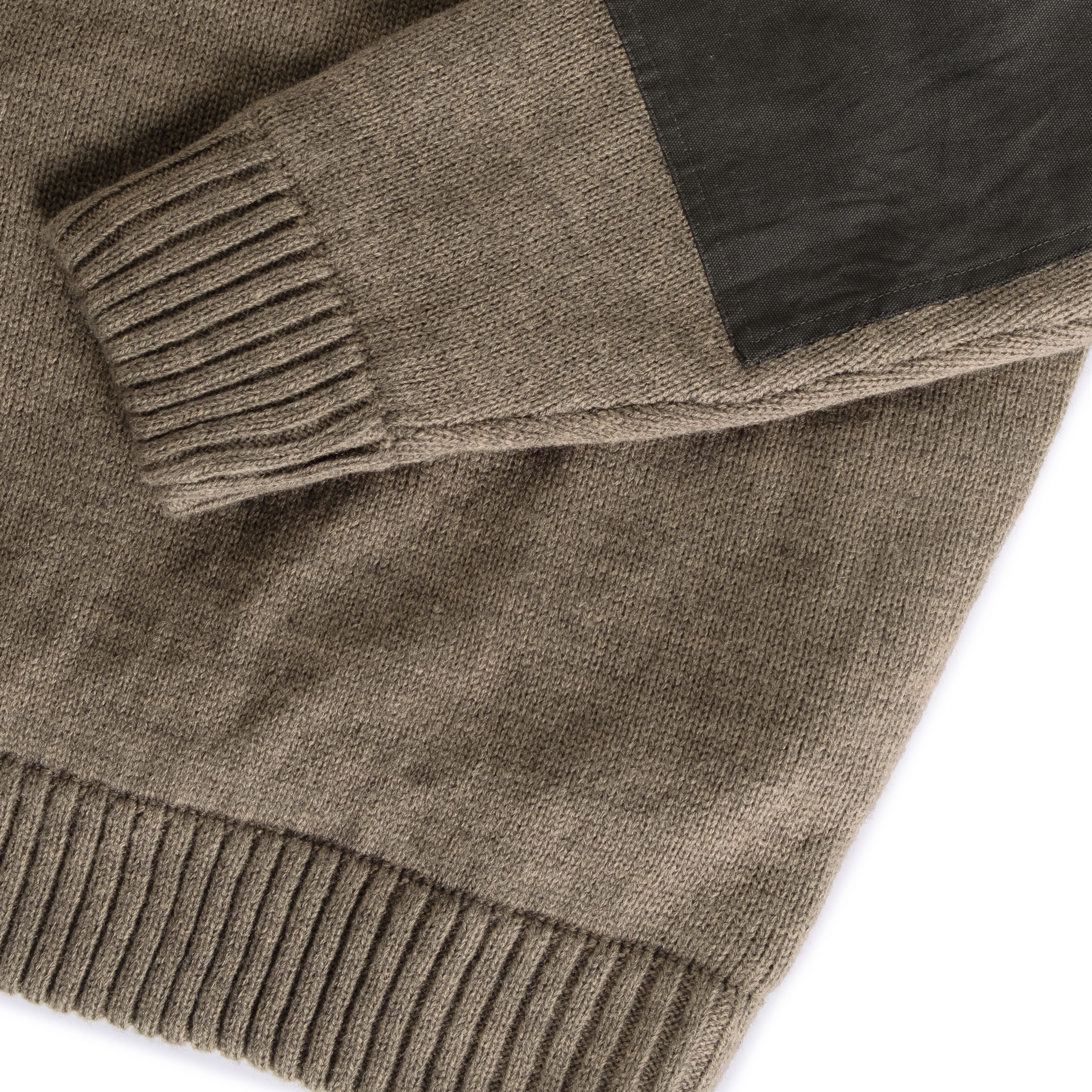 Westborn windbreaker stickad tr&ouml;ja, Brown Melange, large image number 9