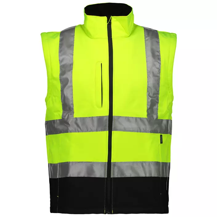 Abeko Minnesota 2-in-1 softshell jacket, Hi-vis Yellow/Black, large image number 3