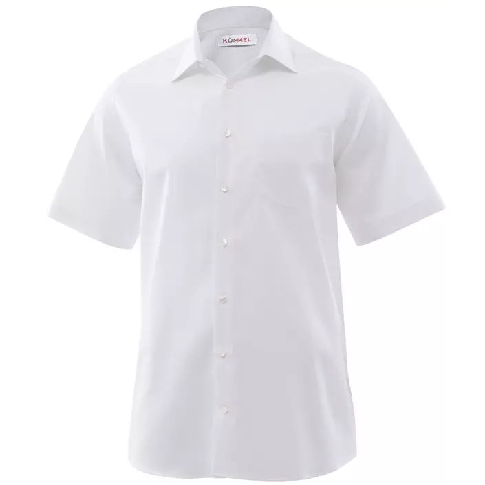Kümmel Frankfurt kortärmad Slim fit skjorta med bröstficka, Vit, large image number 0
