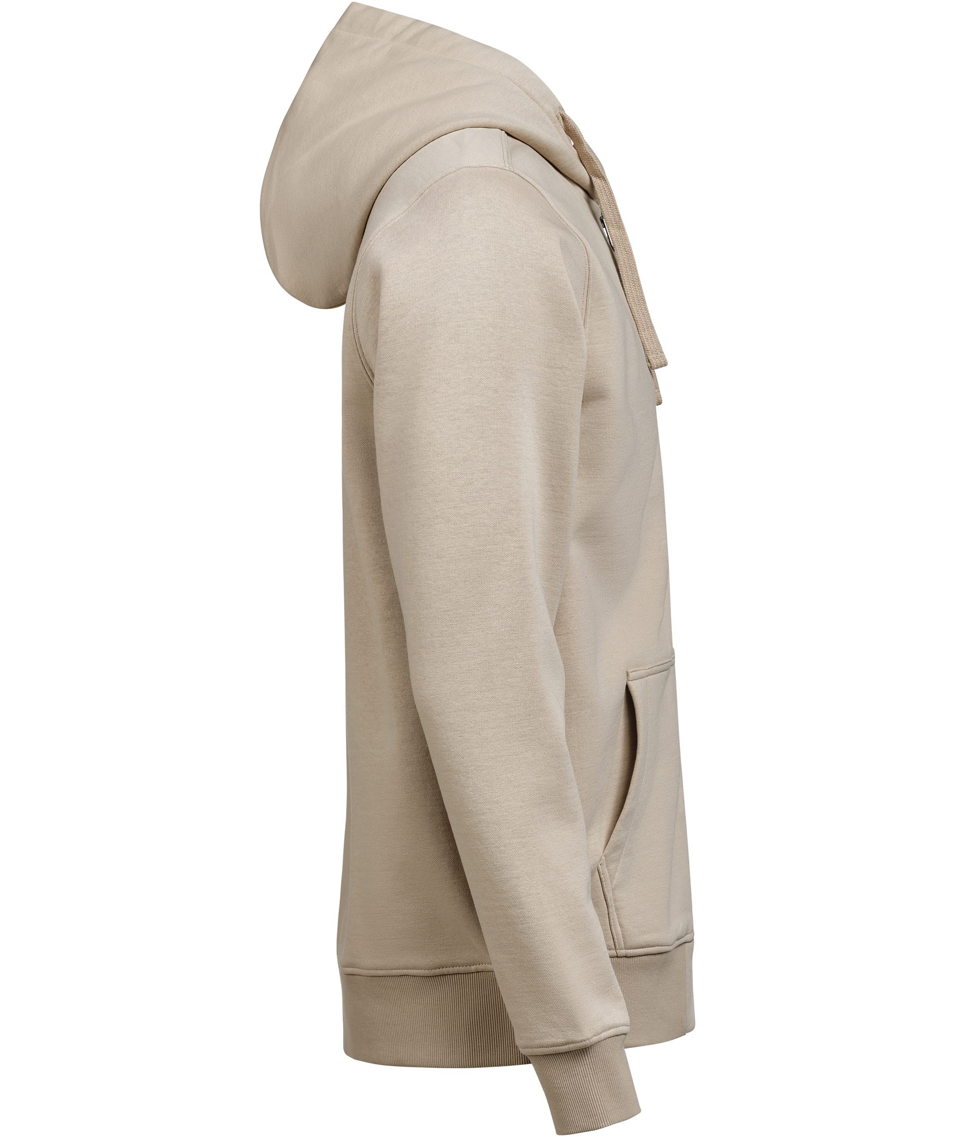 UM Regular fit hettegenser med glidel&aring;s, Latte, large image number 2