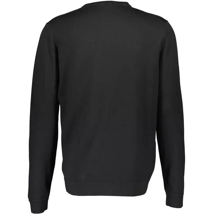 Lindbergh stickad tröja med merinoull, Black, large image number 2