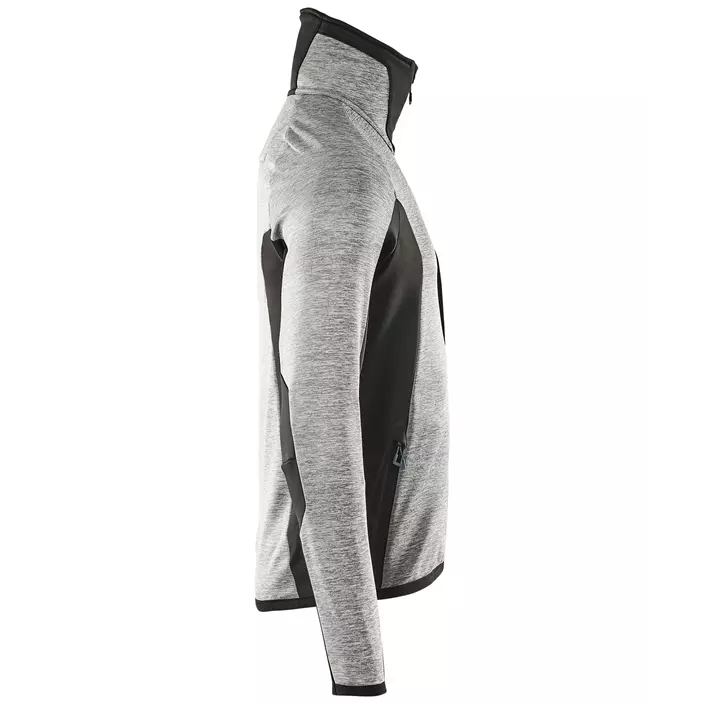 Mascot Advanced fleece sweater with zip, Grey Melange/Black, large image number 2