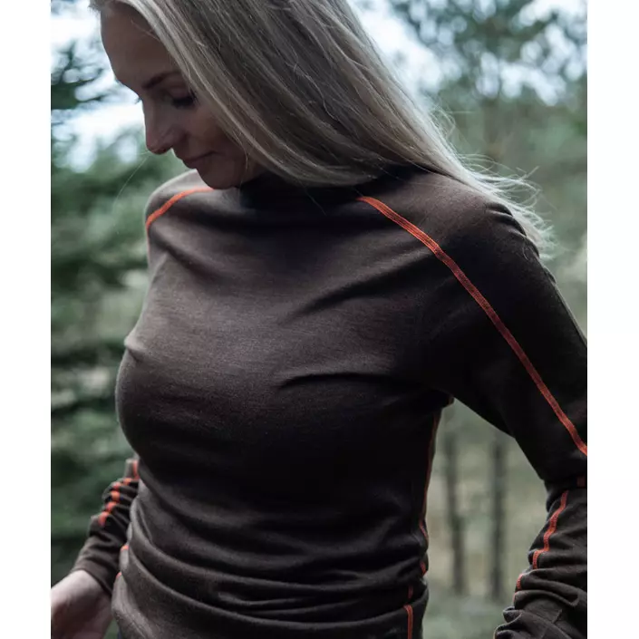 Northern Hunting Asthor Lue Baselayer Sweater mit Merinowolle, Brown, large image number 8