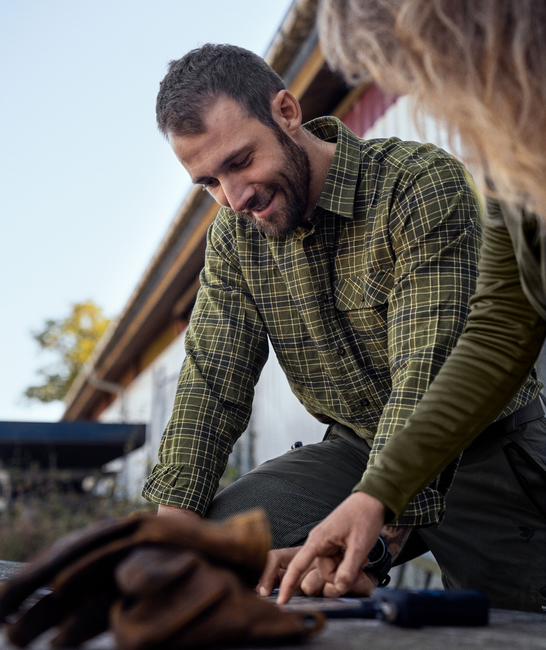 Seeland Highseat lumberjack shirt, Burnt Olive