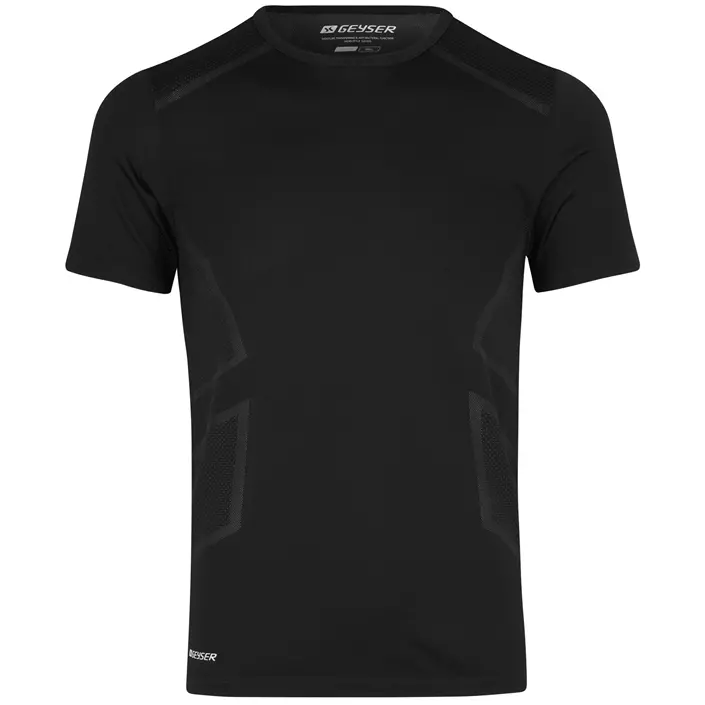 GEYSER sömlös T-shirt, Svart, large image number 0