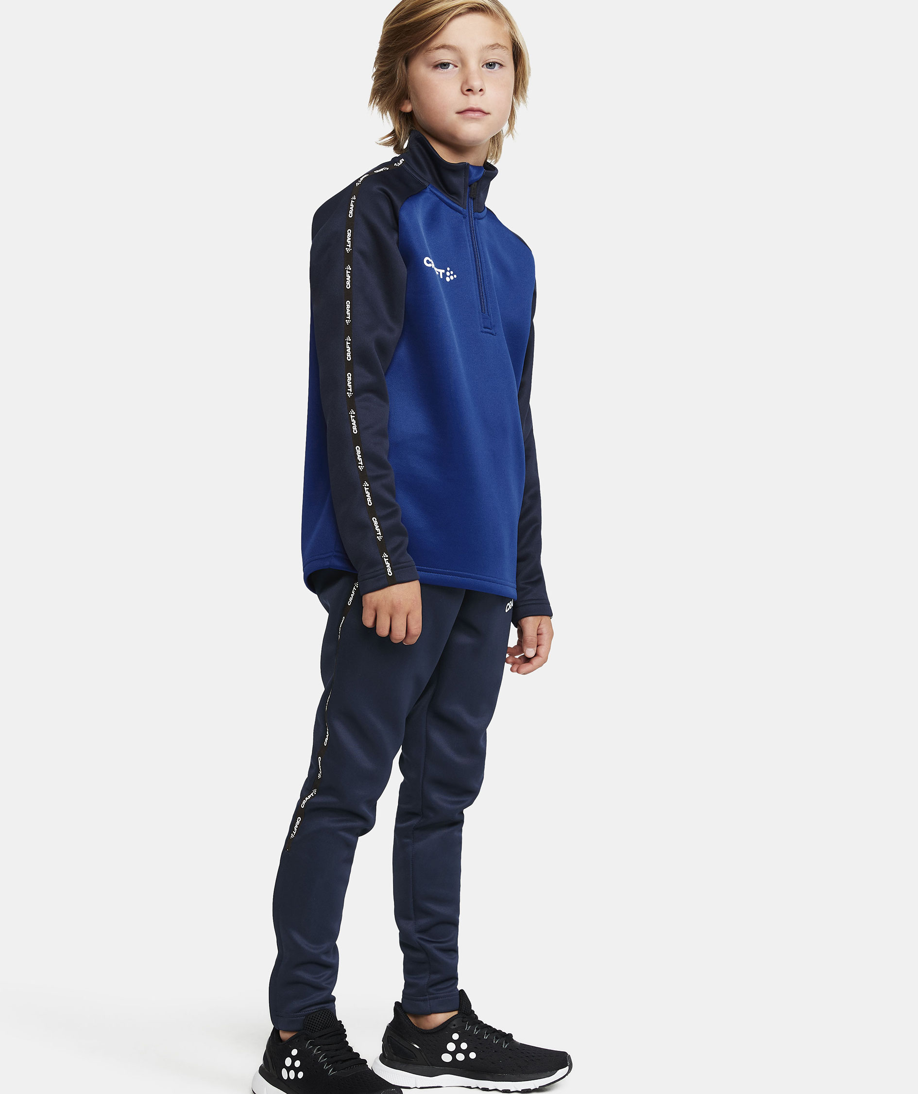 Craft Squad 2.0 halfzip training pullover for kids, Club Cobolt-Navy, large image number 1