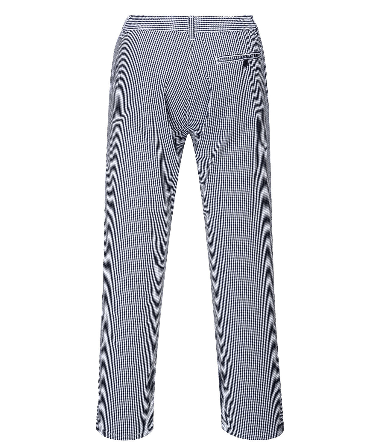 Portwest Barnet kokkebukser, Pepitatern Bl&aring;/Hvid, large image number 1