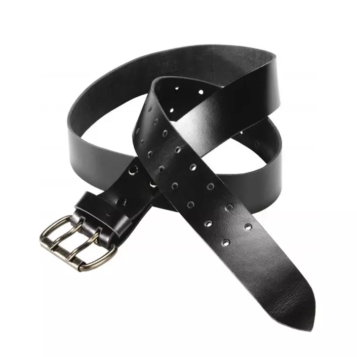 Mascot Zanzibar leather belt, Black, Black, large image number 0