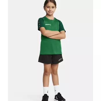 Craft Squad 2.0 Contrast T-skjorte for barn, Team Green-Ivy