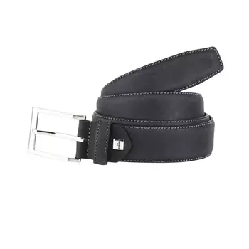 Connexion Tie leather belt, Black
