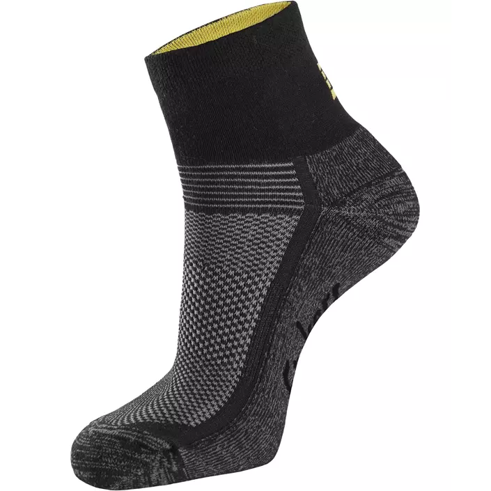 Snickers 2-pack short socks, Black/Aluminium Grey, large image number 0