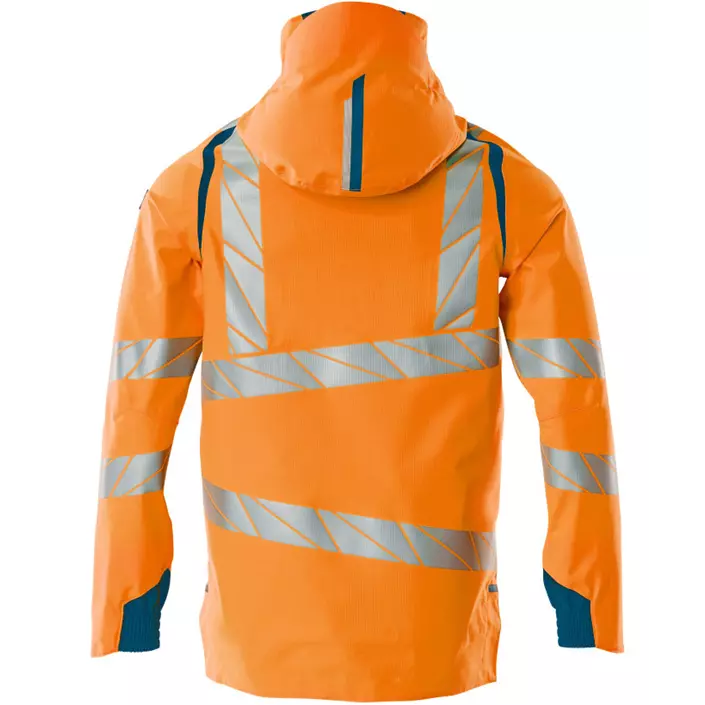 Mascot Accelerate Safe shell jacket, Hi-Vis Orange/Dark Petroleum, large image number 1