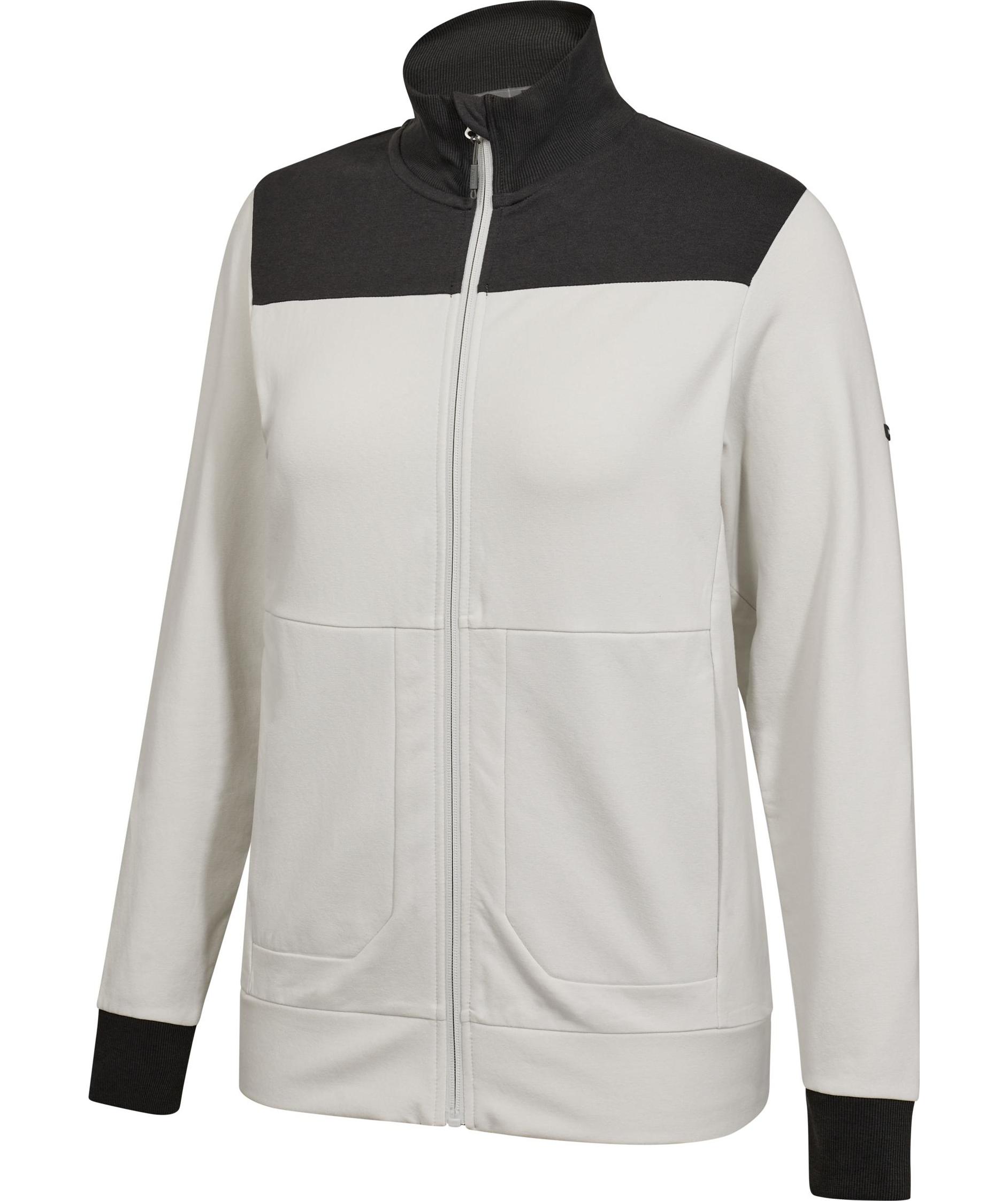 Engel Entire dame sweat cardigan, Bone White/Anthracite Grey, large image number 5