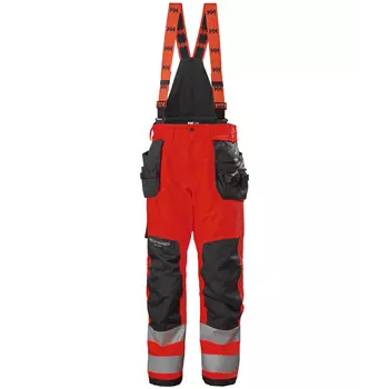 Helly Hansen Alna 2.0 shell trousers, Hi-vis red/charcoal