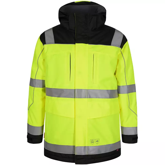Engel parka shell jacket, Hi-vis Yellow/Black, large image number 0