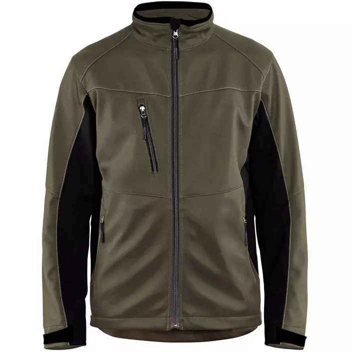Blåkläder Unite softshell jacket, Olive Green/Black, large image number 0